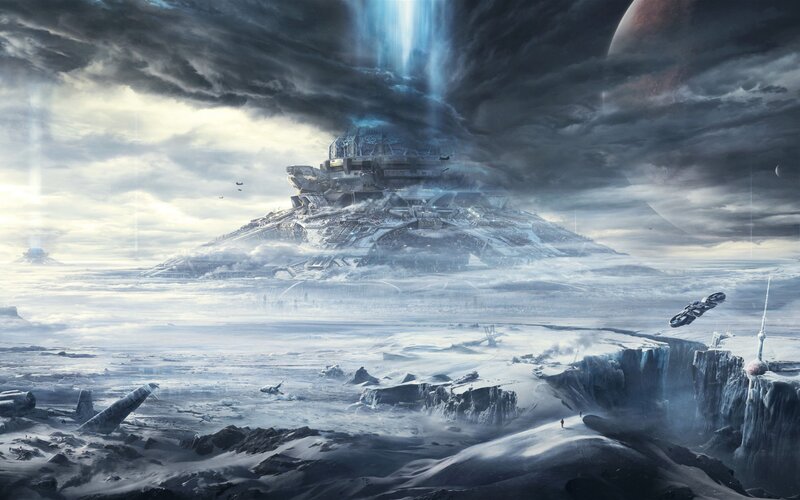 Futuristic Fortress on Ice