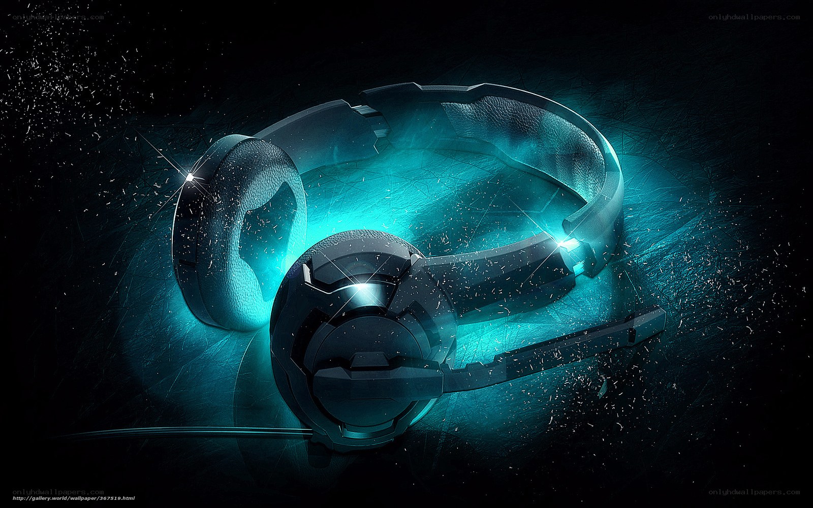 futuristic gaming headset
