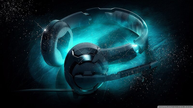 Futuristic Gaming Headset — Blue