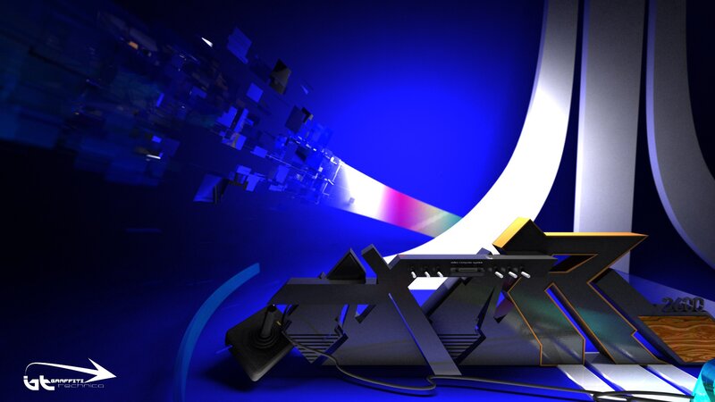 futuristic gaming setup