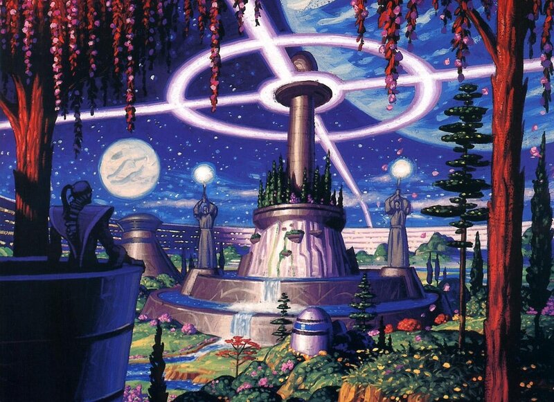Futuristic Garden Fountain