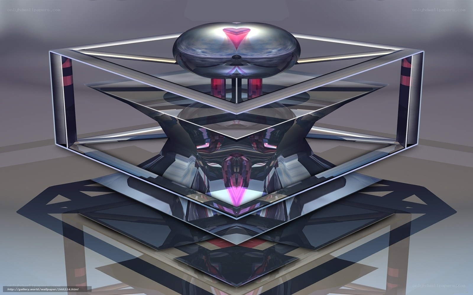 Futuristic Geometric Sculpture