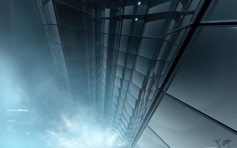 futuristic glass architecture