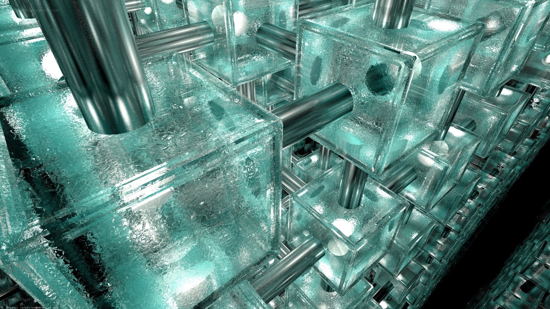 futuristic glass structure