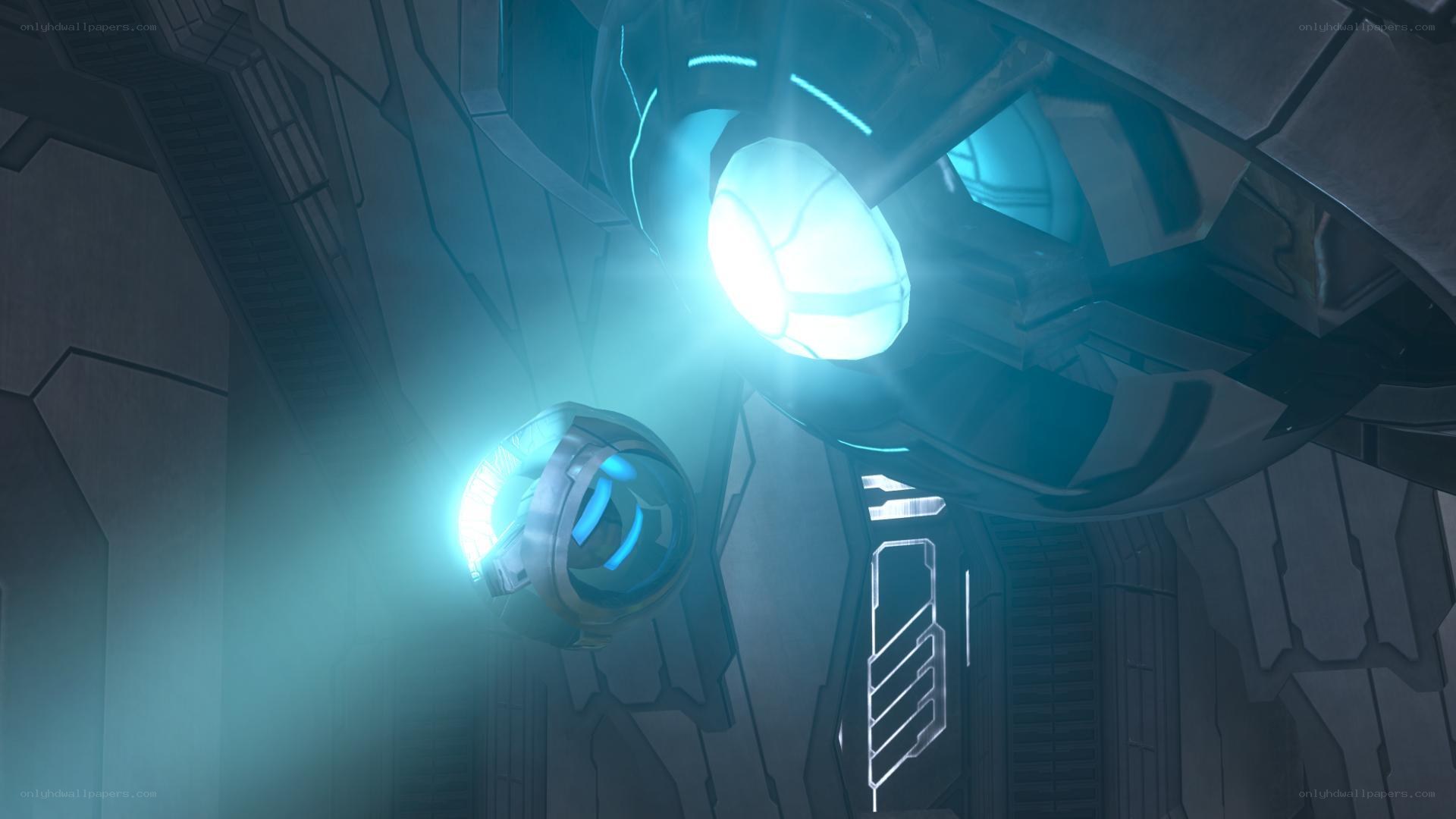 futuristic glowing lights