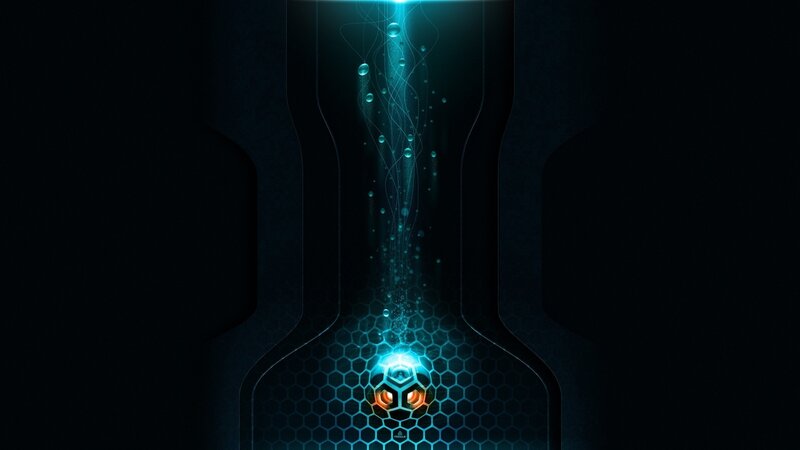 futuristic glowing sphere