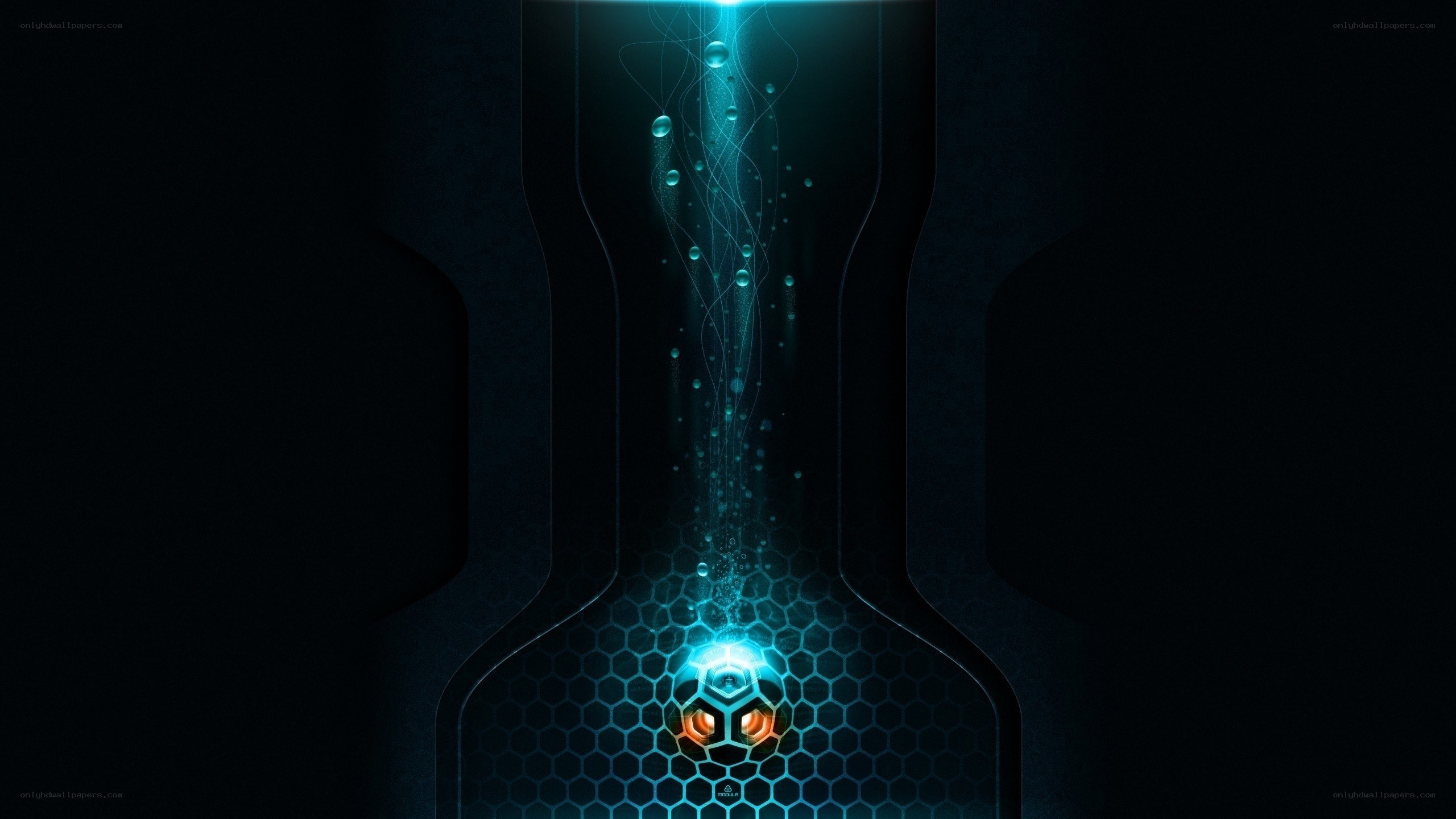 futuristic glowing sphere