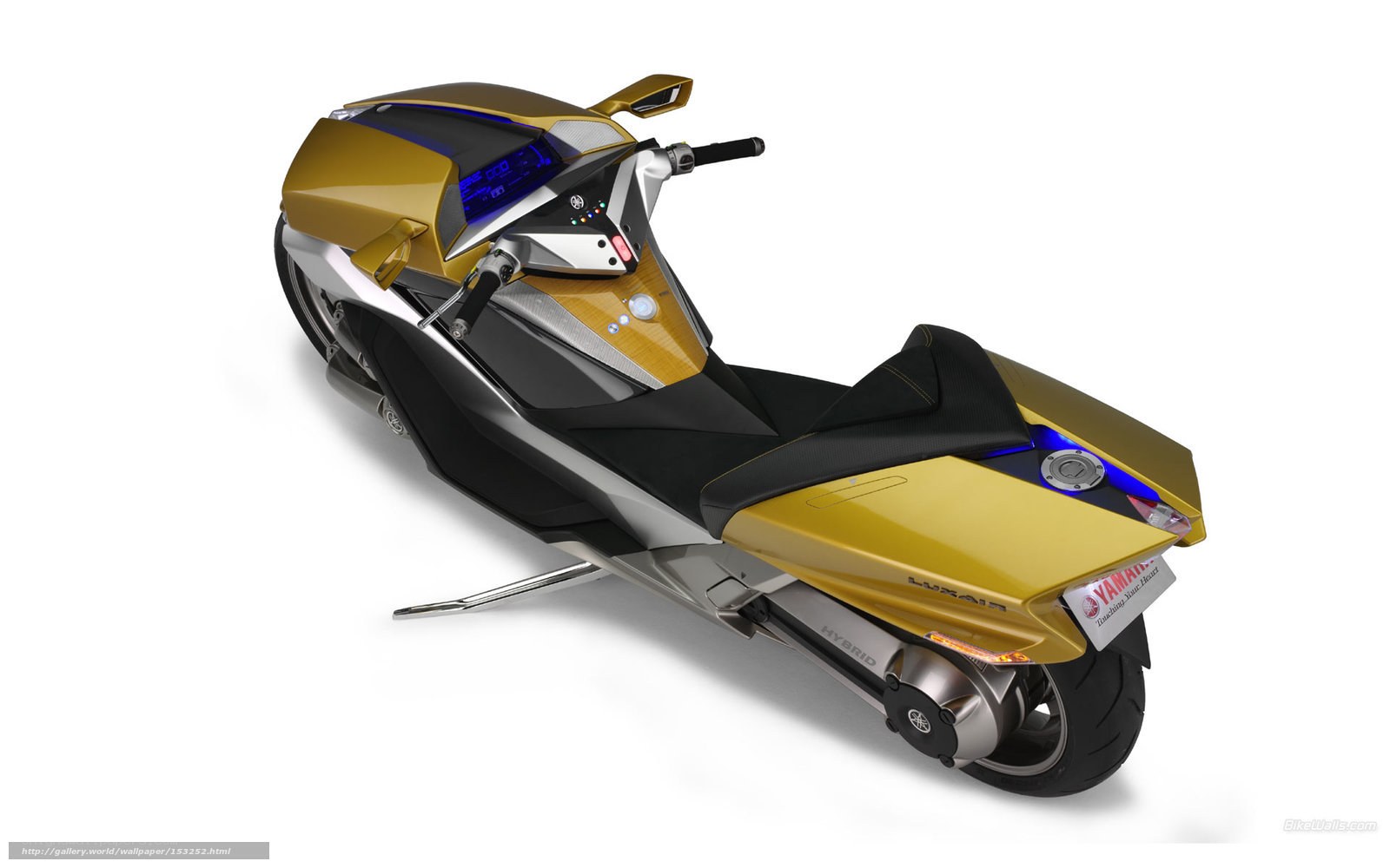 futuristic gold scooter concept