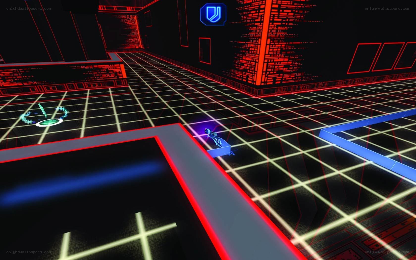 futuristic grid environment