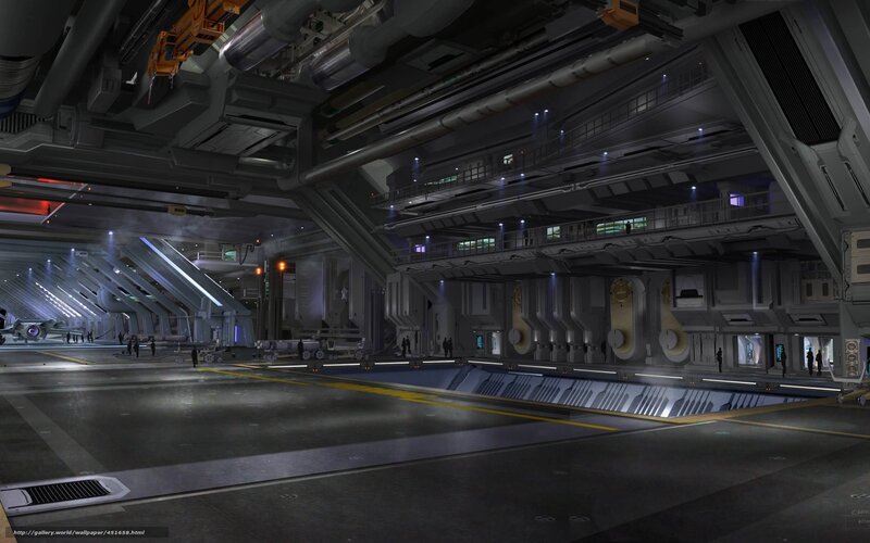 Futuristic Hangar Bay