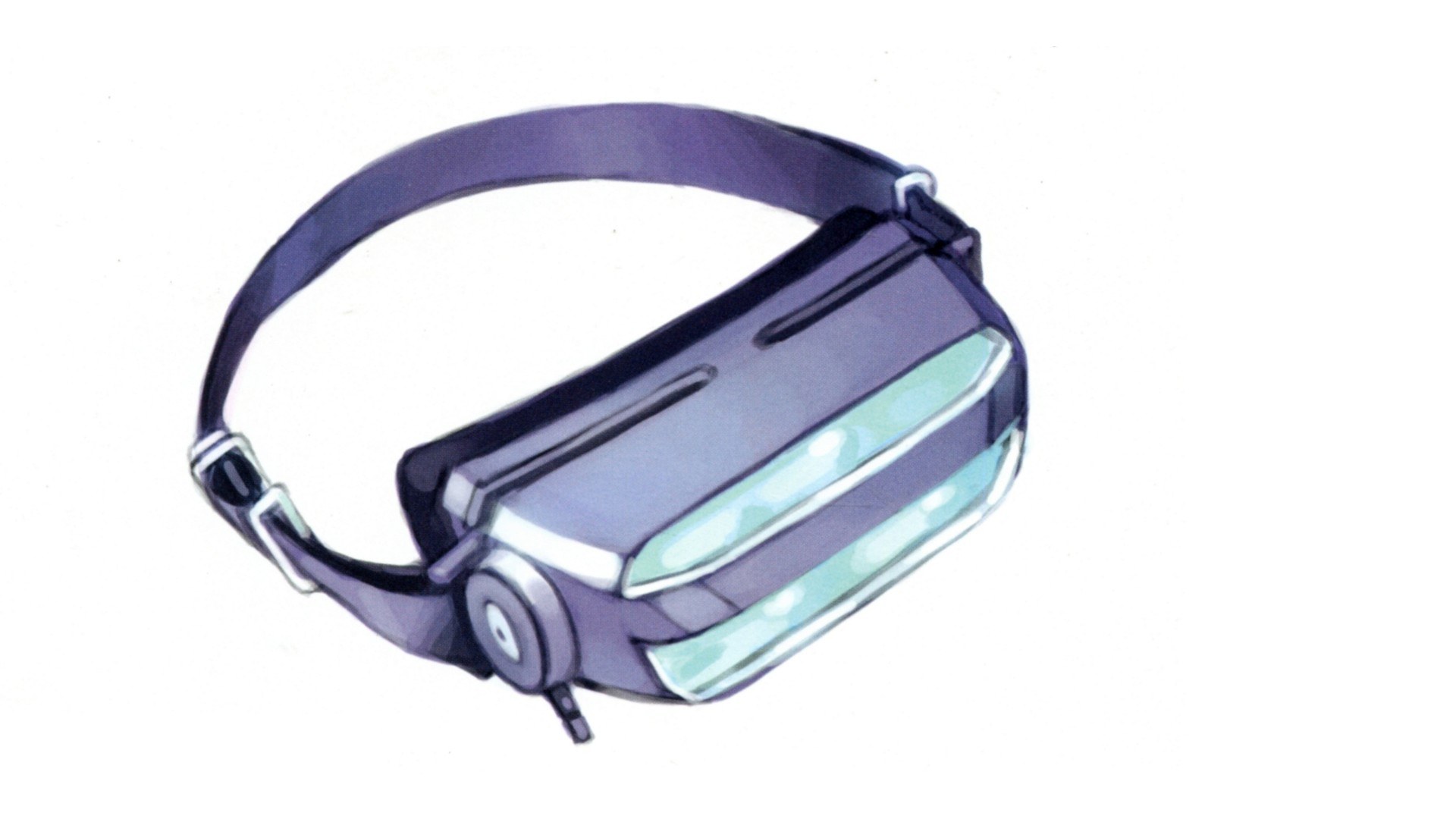 futuristic head-mounted device