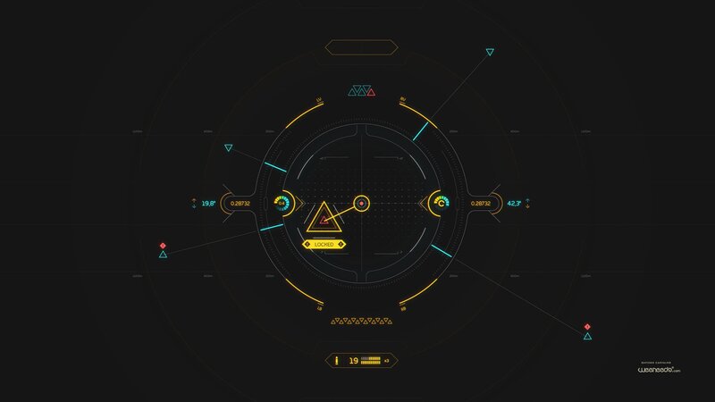 Futuristic Heads-up Display — Black