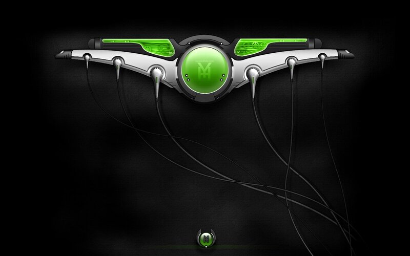 Futuristic Headset Device