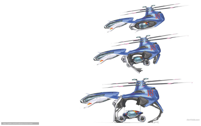 futuristic helicopter concept art