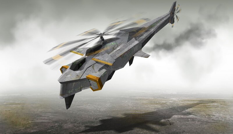 Futuristic Helicopter