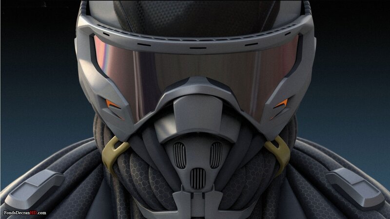 futuristic helmet close-up