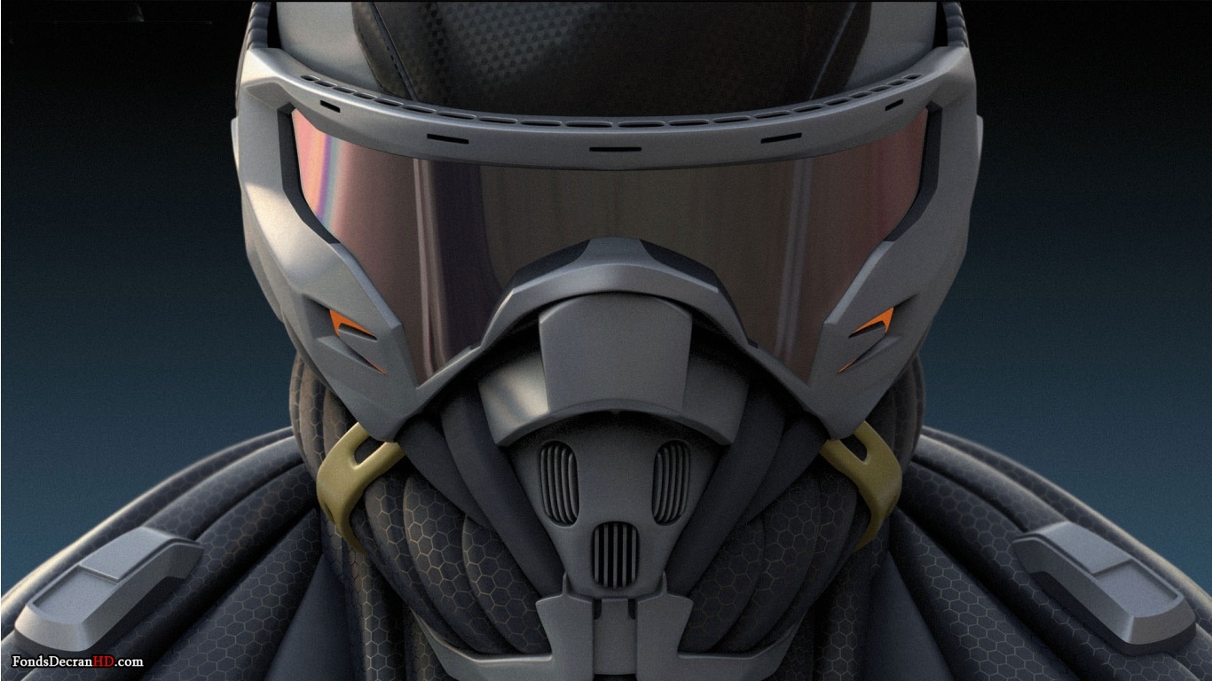 futuristic helmet close-up