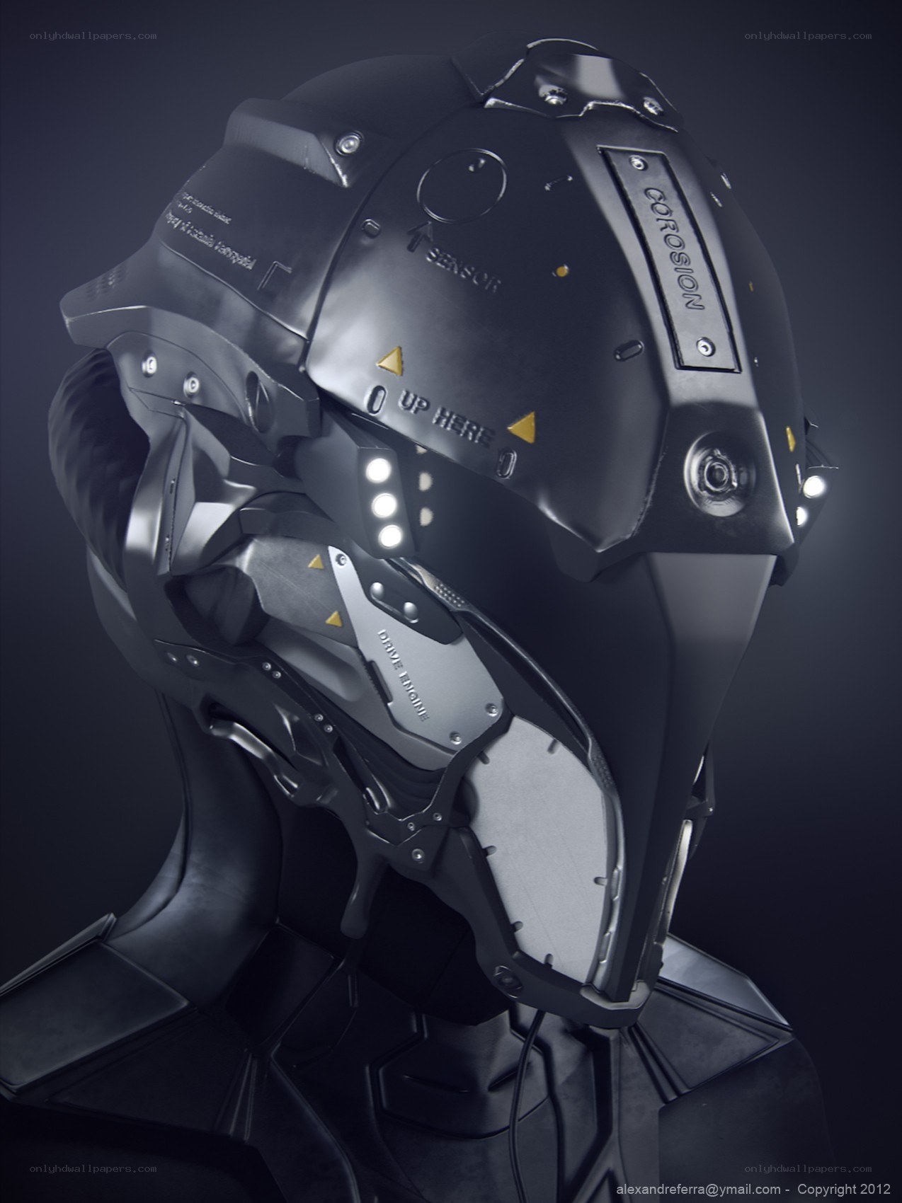 futuristic helmet design