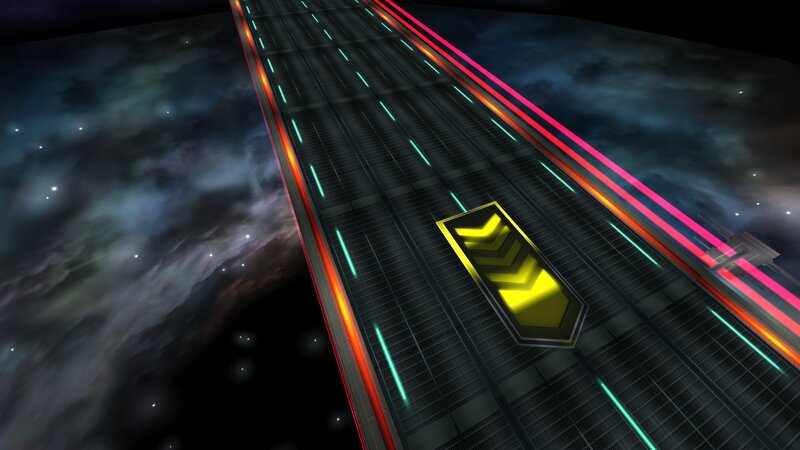 Futuristic Highway in Space