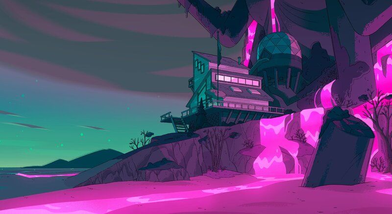 Futuristic House on Cliff