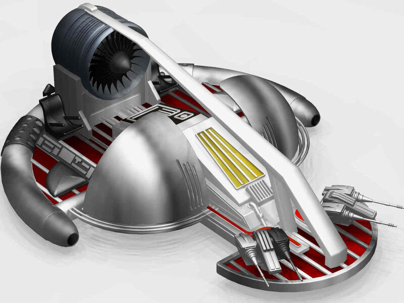 Futuristic Hovercraft