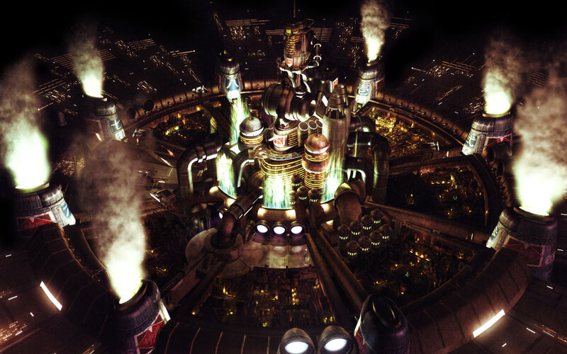 futuristic industrial complex