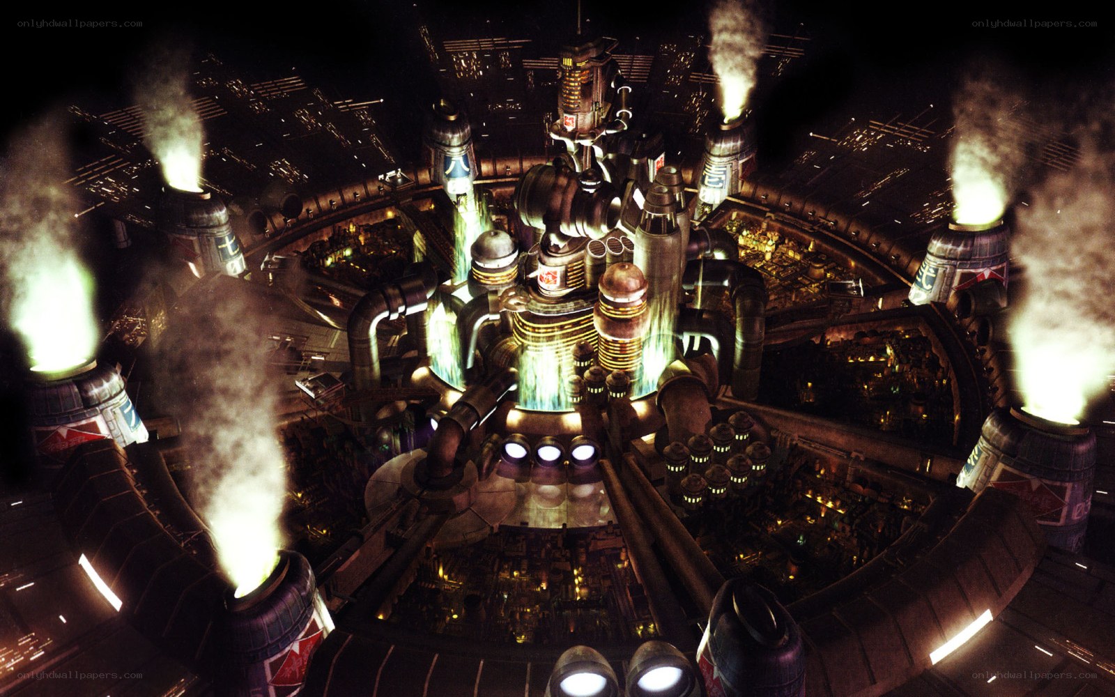 futuristic industrial complex