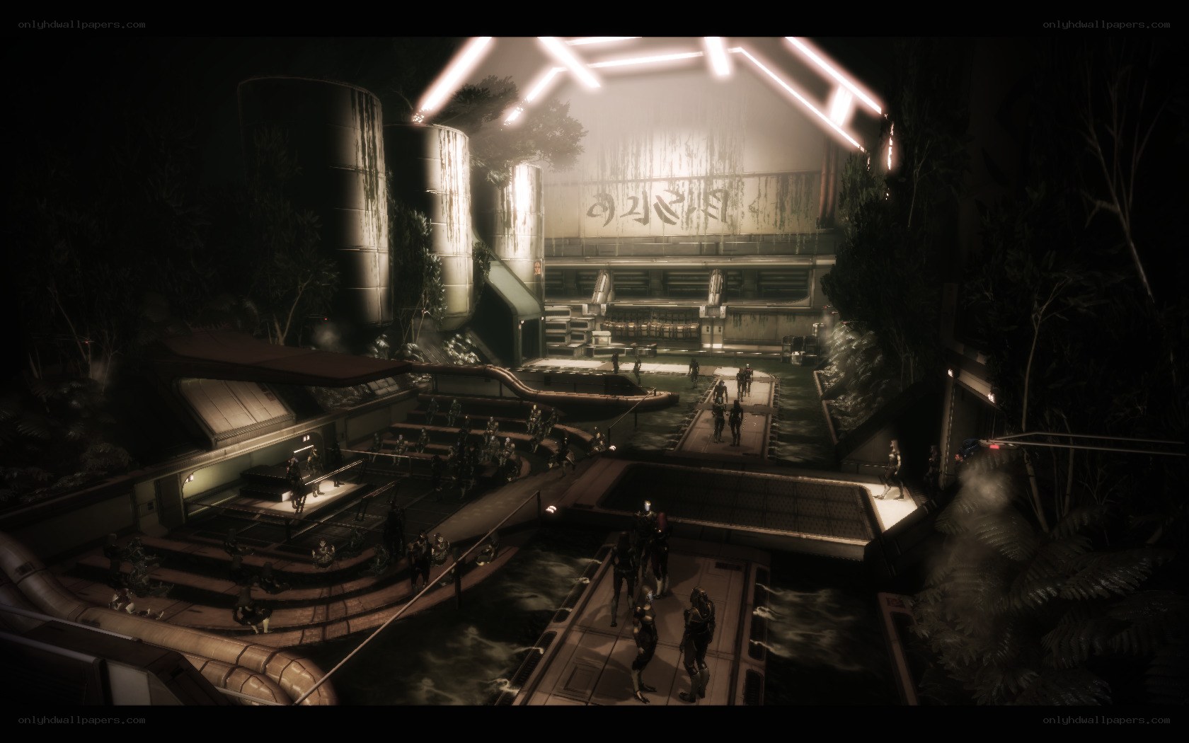 futuristic industrial complex