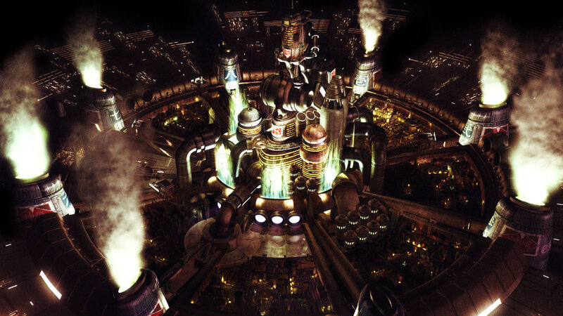 futuristic industrial complex