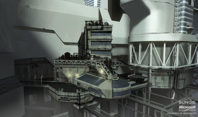 Futuristic Industrial Complex — Gray, Dramatic, 3d Render