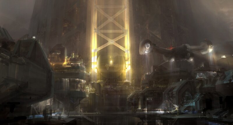 Futuristic Industrial Complex — Yellow