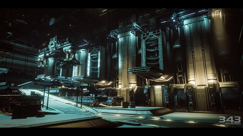 Futuristic Industrial Facility — Gray