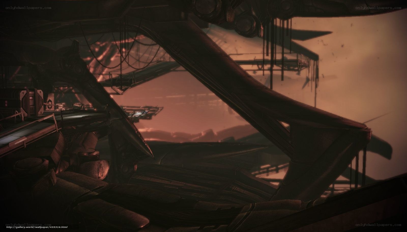 futuristic industrial interior