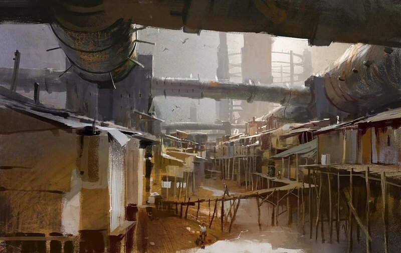 Futuristic Industrial Slum