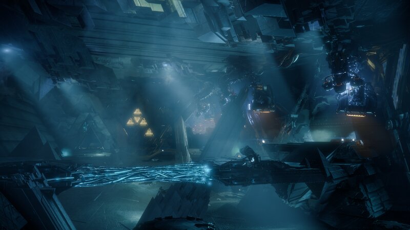 Futuristic Industrial Structure — Blue