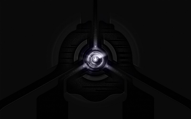 Futuristic Interface Design — Black, Dark