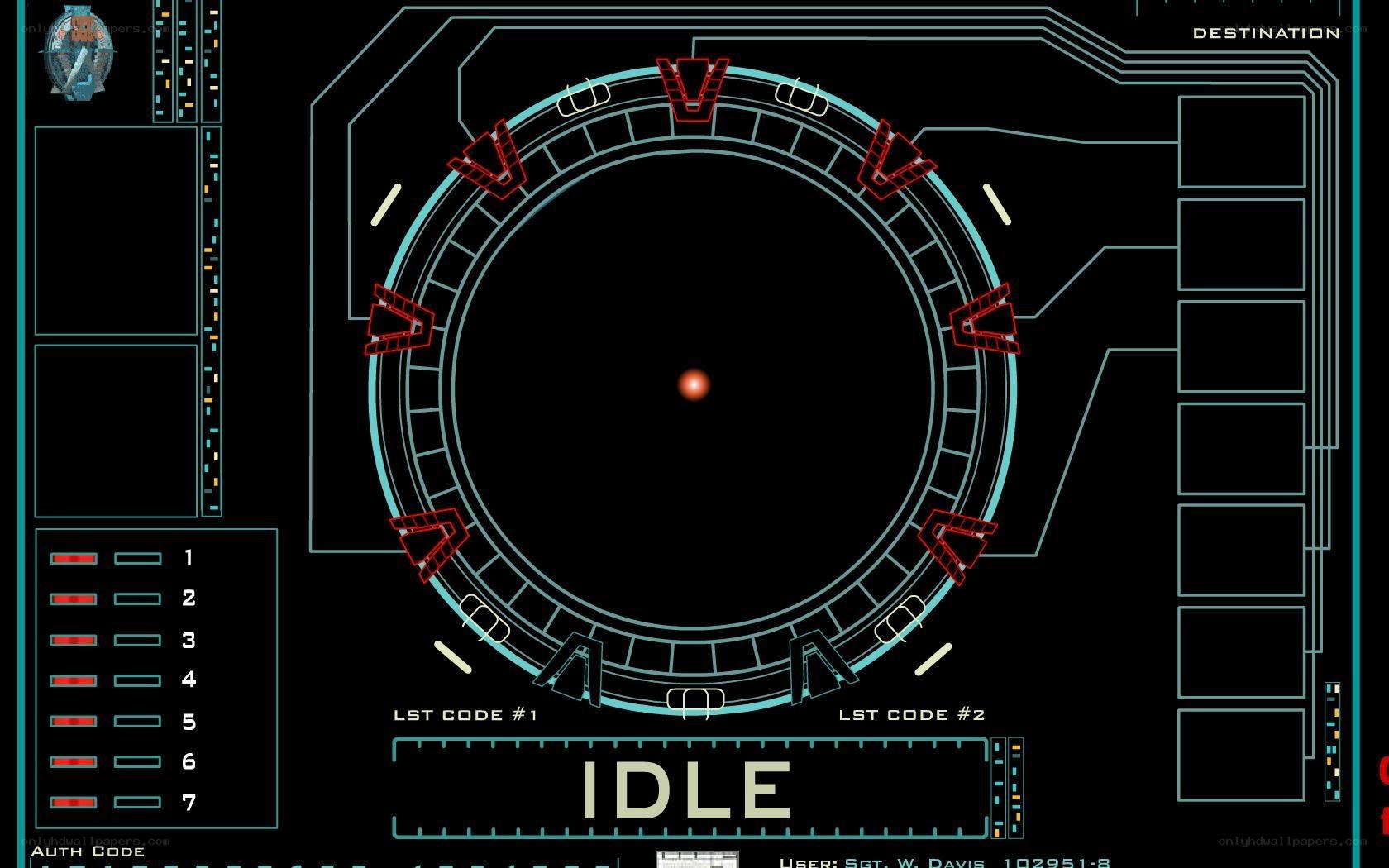 futuristic interface display