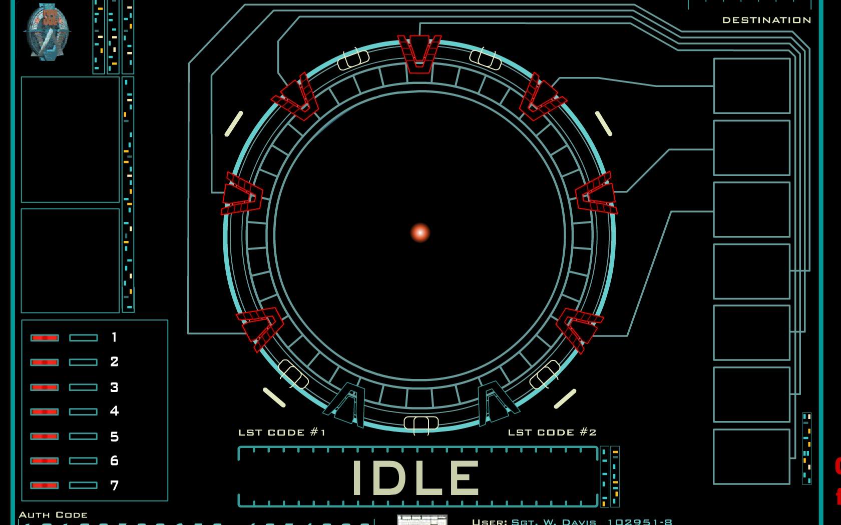 futuristic interface display