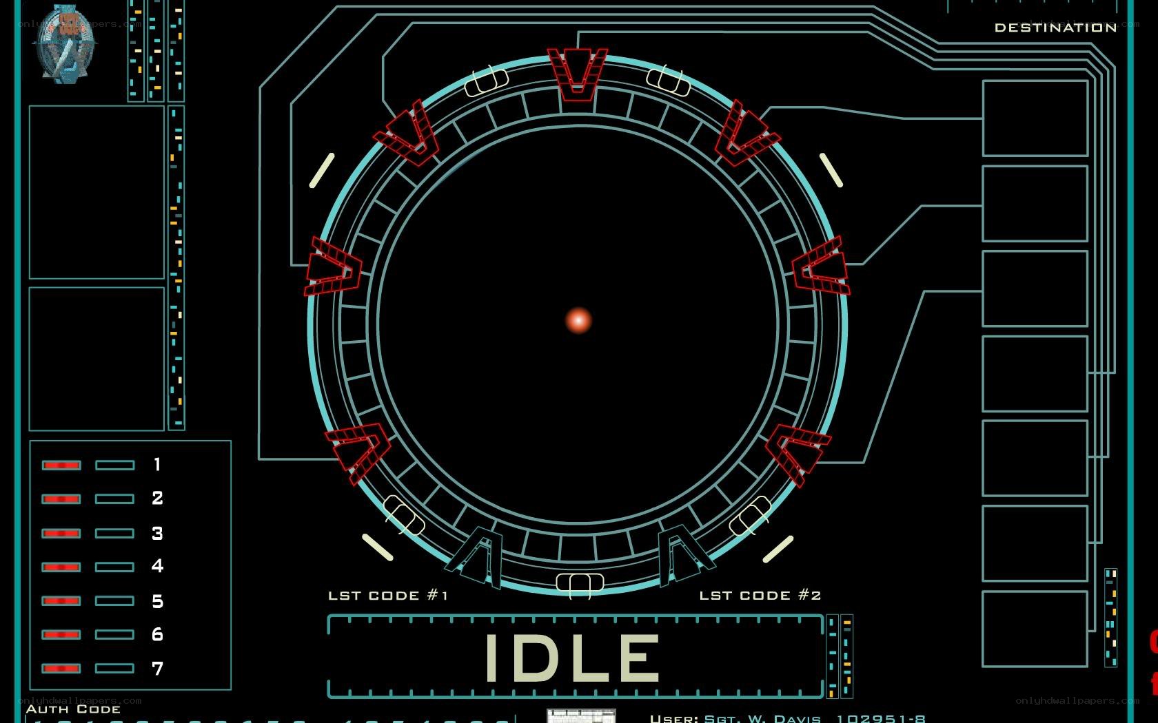 futuristic interface display