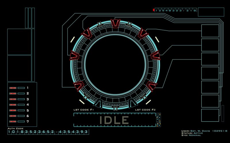 futuristic interface display