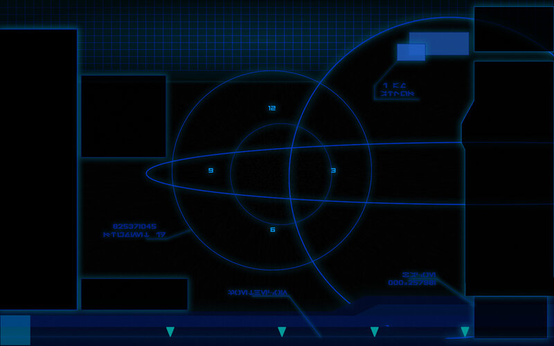 futuristic interface display