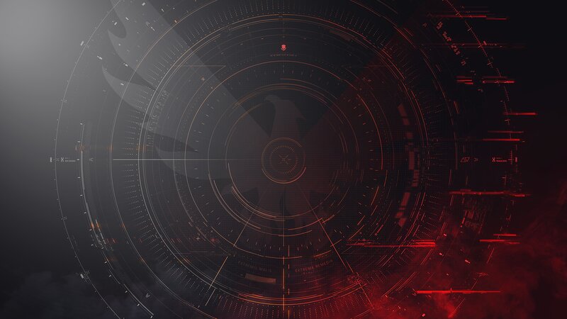 Futuristic Interface Display — Black, Dramatic