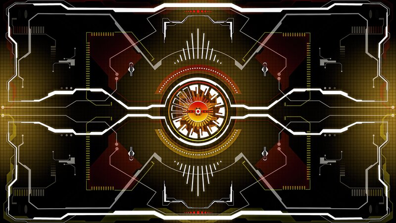 Futuristic Interface Display — Black, Technological, Digital Art
