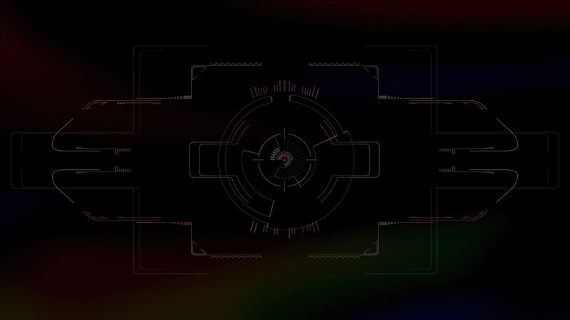 Futuristic Interface Display — Black