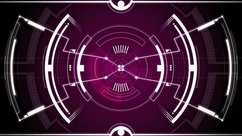 Futuristic Interface Display — Purple