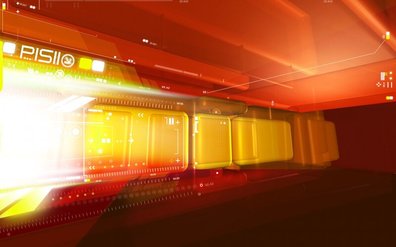 Futuristic Interface Display — Red