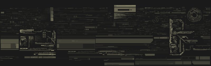 Futuristic Interface Panel — Black