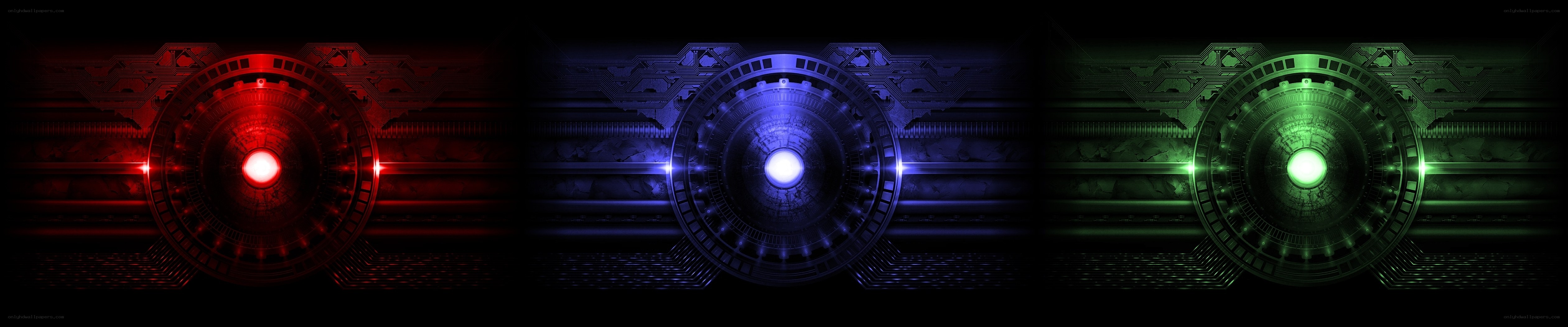 futuristic interface panels