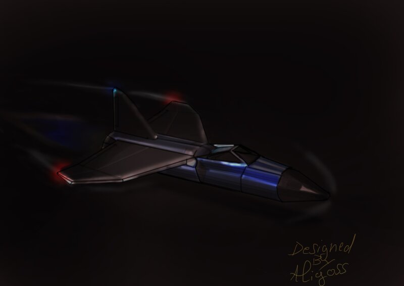 futuristic jet concept art