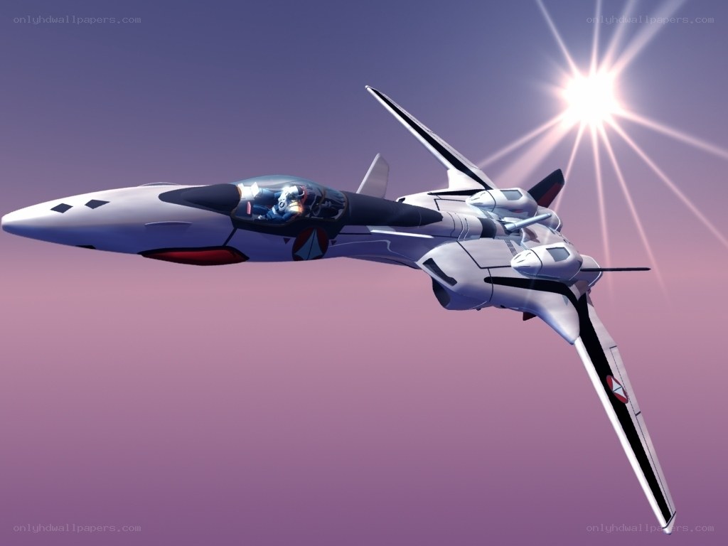 futuristic jet in flight